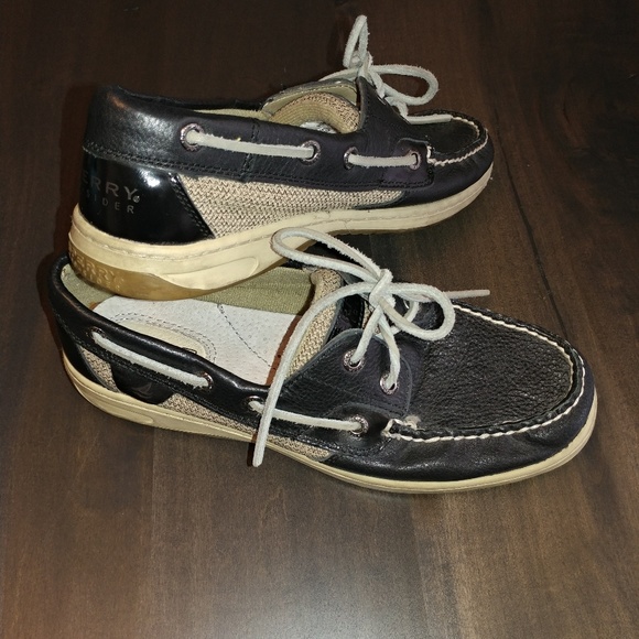 Sperry Shoes - Sperry ⚓ Black Boat Shoes ⛵ size 7